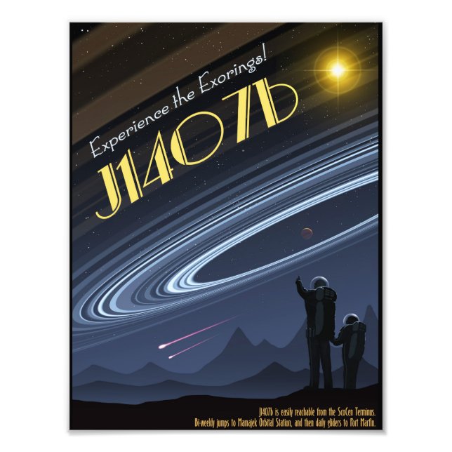 J1407b Space Travel Poster (Front)