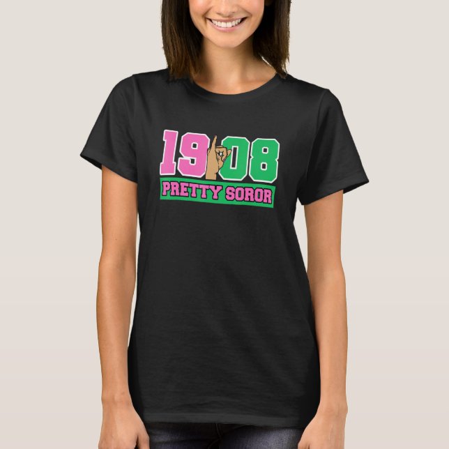 J15 Nineteen 08 AKA Pretty Soror Hand Sign T-Shirt (Front)