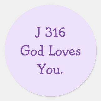 J316 Gospel Classic Round Sticker