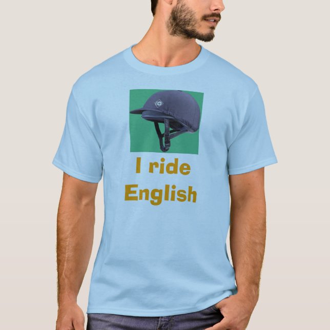 j3_s, I ride English T-Shirt (Front)