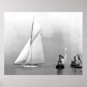 J-Boats and Tugs Poster