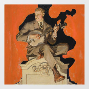 J.C. Leyendecker Banjo Player 1920 Art Deco Art