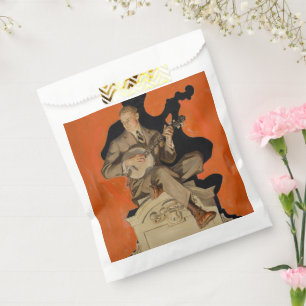 J.C. Leyendecker Banjo Player 1920 Art Deco Art Favour Bags