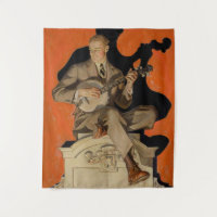 J.C. Leyendecker Banjo Player 1920 Art Deco Art