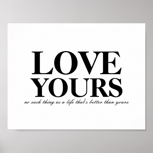 J Cole Love Yours Lyric Poster (Front)