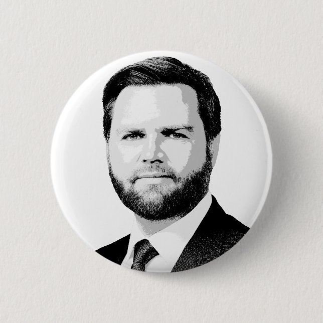 J.D. VANCE 6 CM ROUND BADGE (Front)