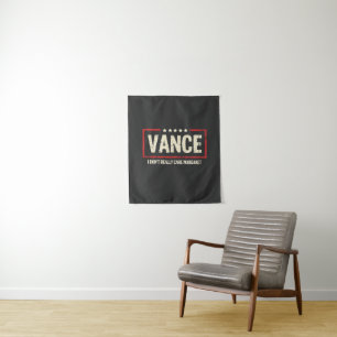 J. D Vance Funny Meme I Don't Really Care Margaret Tapestry