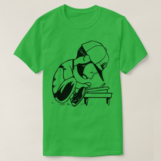 J Dilla Sketch Hat T-Shirt (Design Front)
