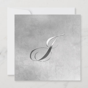 J Elegant Monogram Invitation