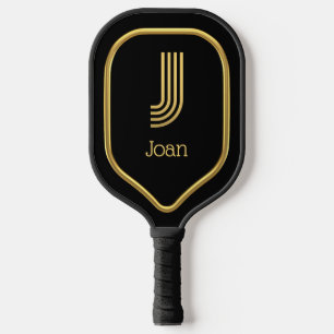 J Gold Initial Pickleball Paddle