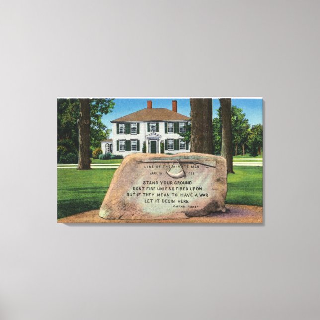J. Harrington House, Village Green Canvas Print (Front)