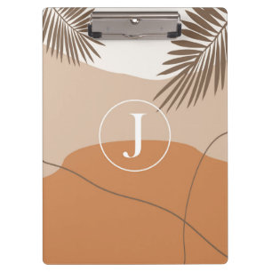 J - Initial Monogram Letter J Abstract Design Clipboard