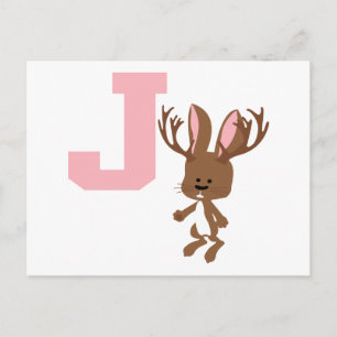 J is for Jackalope Postcard