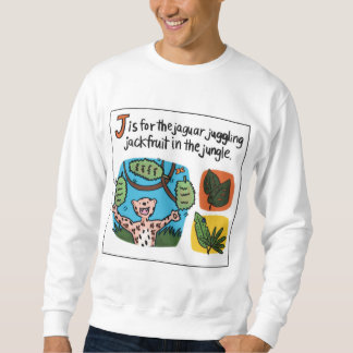 J is for Jackfruit Adult Crewneck Sweatshirt
