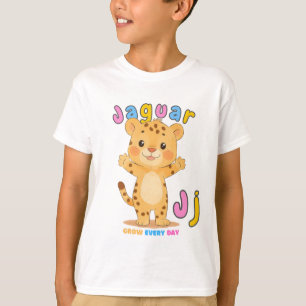“J is for Jaguar” Alphabet Tee – Grow Every Day