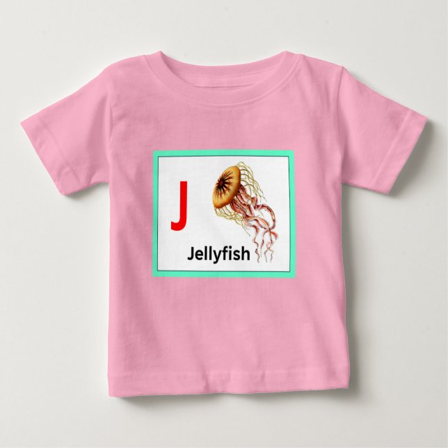 J is for Jellyfish  Baby T-Shirt (Front)