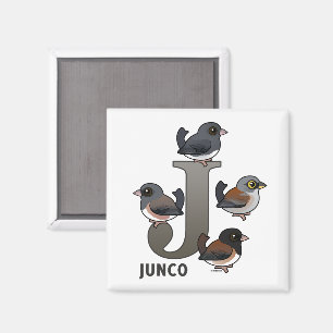 J is for Junco Magnet