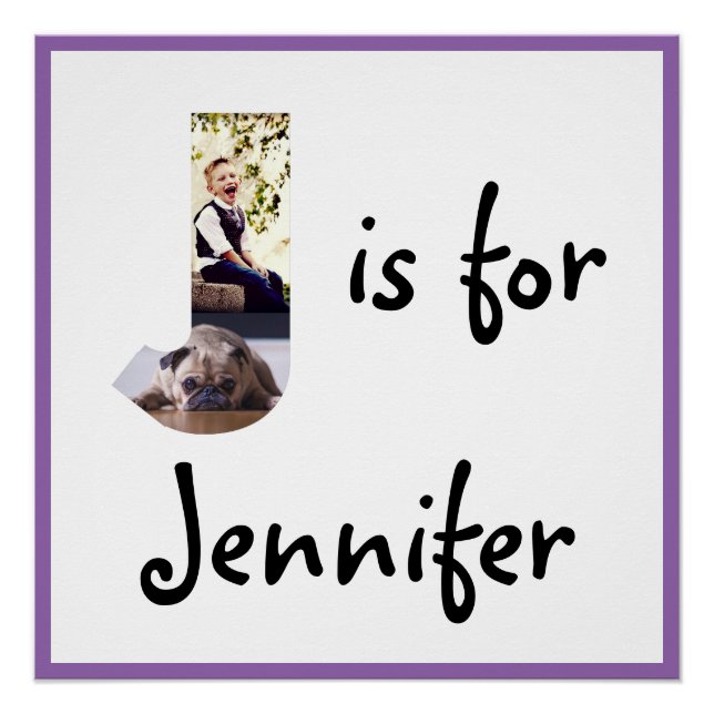J is for Name Poster (Front)
