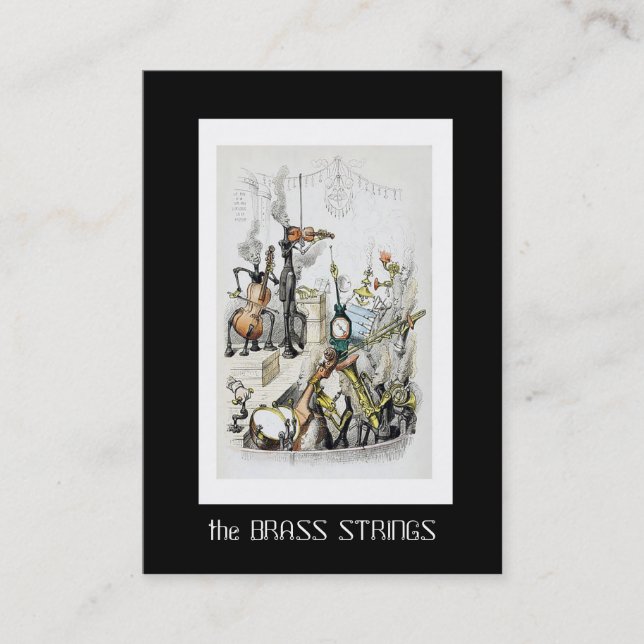 J J Grandville Business Card for Musicians (Front)