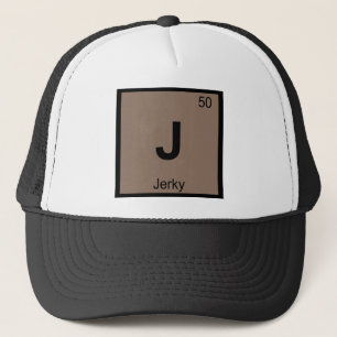 J - Jerky Beef Chemistry Periodic Table Symbol Trucker Hat