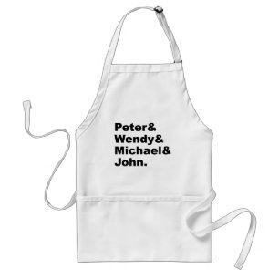 J.M. Barrie's Peter Pan   Peter Wendy Michael John Standard Apron