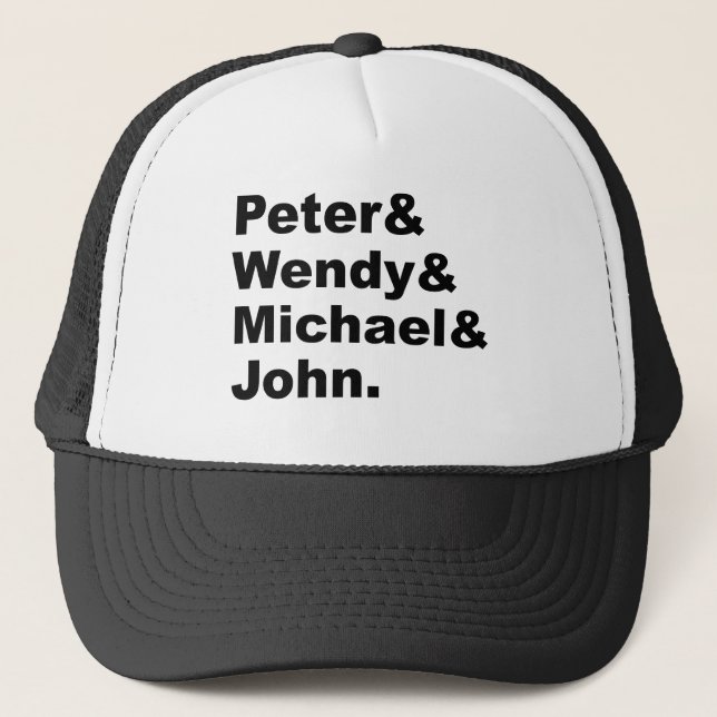 J.M. Barrie's Peter Pan | Peter Wendy Michael John Trucker Hat (Front)