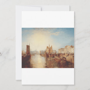 J.M.W. Turner: Harbor of Dieppe Romantic Fine Art Invitation