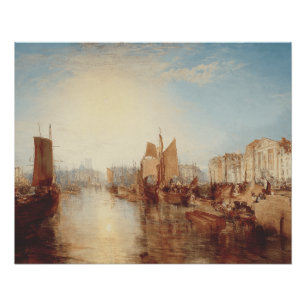 J.M.W. Turner: Harbor of Dieppe Romantic Fine Art Poster
