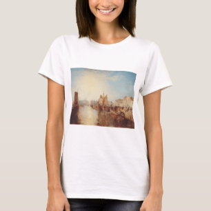 J.M.W. Turner: Harbor of Dieppe Romantic Fine Art T-Shirt