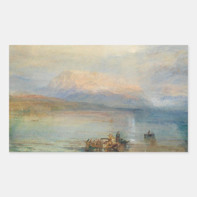 J. M. W. Turner - The Red Rigi Rectangular Sticker (Front)