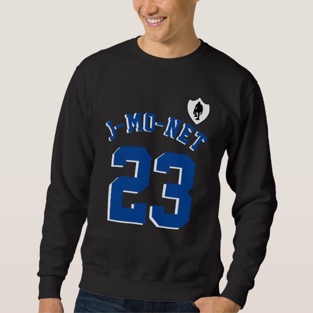 J-MO-NET 23 JERSEY (DK BLU/WHT) SWEATSHIRT (Front)
