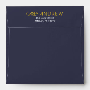 J Monogram Initial Bar Bat Mitzvah Envelope