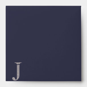 J Monogram Initial Bar Bat Mitzvah Envelope