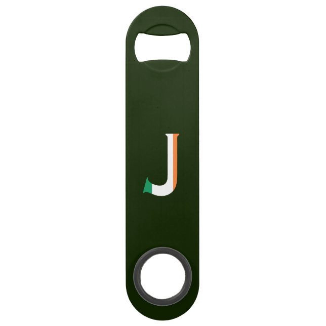 J Monogram overlaid on Irish Flag bocnt (Front)