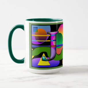 J O Monogramed, Initialled Coffee Mug