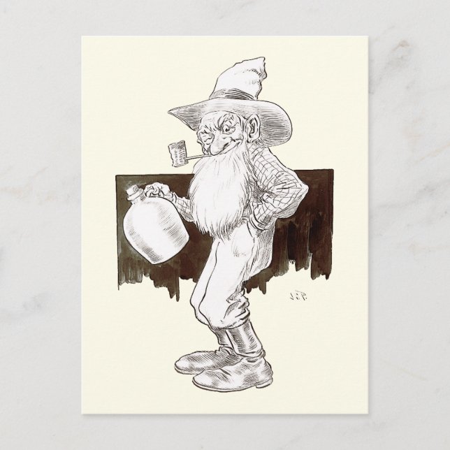 J P Bernard Moonshiner (Sepia) Postcard (Front)