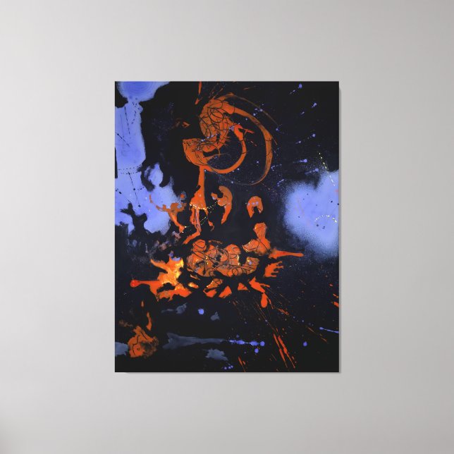 J. P. - ELECTRIC NIGHT - 1946 - Abstract - Canvas Print (Front)