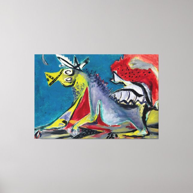 J. P. - HORSE - 1944 - Abstract Expressionism - Canvas Print (Front)