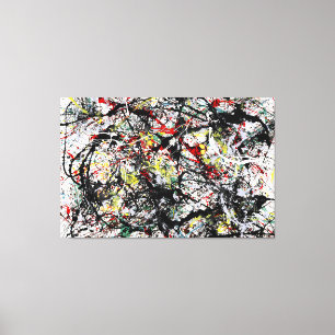 J. P. - Number 34 - 1949 - Action painting - Canvas Print
