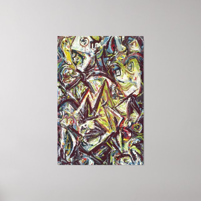 J. P. - TROUBLED QUEEN - 1945 - Abstract - Canvas Print (Front)