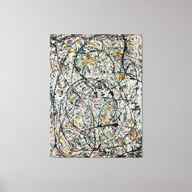 J. P. - WATERY PATHS - 1947 - Action Painting - Canvas Print (Front)