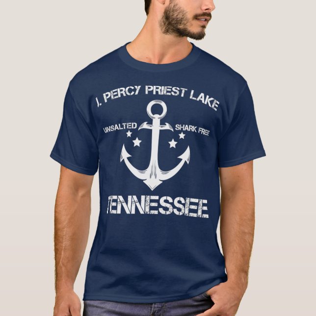 J PERCY PRIEST LAKE TENNESSEE Funny Fishing Gift T-Shirt (Front)