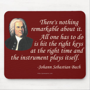J.S. Bach on Playing Mouse Pad