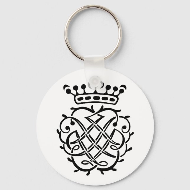 J.S. Bach seal Key Ring (Front)