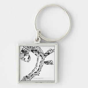 J.S.Bach's Cello Suite Key Ring