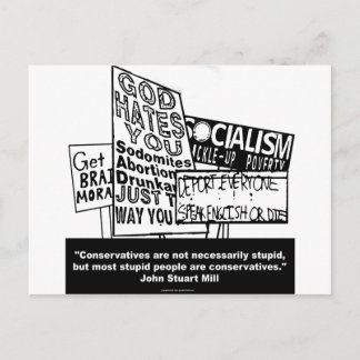 J.S. Mill on Conservatism Postcard