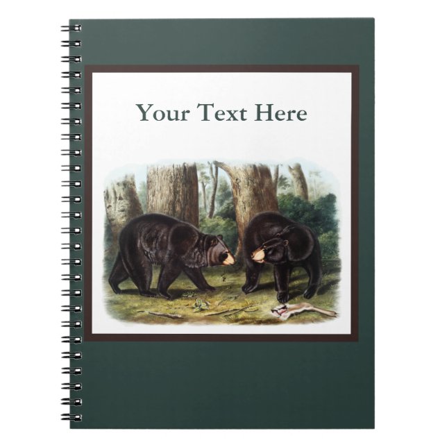 J.W. Audubon - Ursus Americanus Black Bear Notebook (Front)
