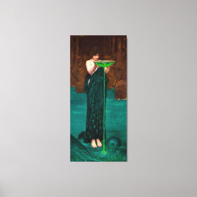 J. W. WATERHOUSE - CIRCE INVIDIOSA - 1892 -  CANVAS PRINT (Front)