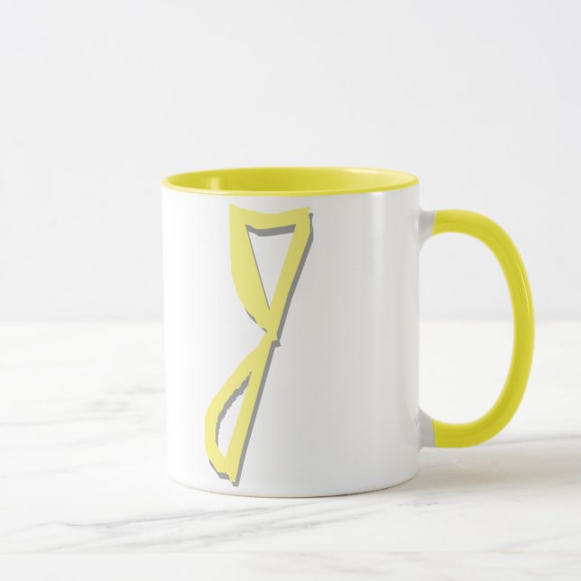 J (Yellow) Mug (Right)
