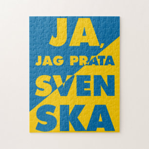 Ja, Jag Prata Svenska, Yes i speak Swedish Jigsaw Puzzle